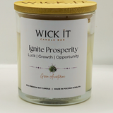 Ignite Prosperity | Green Aventurine | 9oz Soy Candle